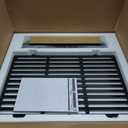 Uniflasy 7638 Grill Grates 7636 Flavorizer Bars for Weber Spirit 300 and Spirit II 300 Front Control, E310 E320 E330 S310 S320 S330 SP310 SP330, Porcelain-Enameled Cast Iron, 7-Pack 3-Burner Heat Kit