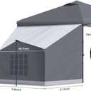 KAMPKEEPER Side Tent,1/2 Person Camping Tent for 10' x 10' Pop Up Canopy, Easy Set Up Gazebo,Compatible with 10' Wide Canopy Tent