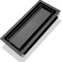 Floor Vents 4x10, Heavy Duty Steel Floor Register, 50% Higher Ventilation Performance Than Others, Sleek Modern Design, Sandtex Black Finish, Fits Tile Wood Inserts, Floor Vent Covers for Home Floor