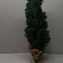 Mini Artificial Tabletop Christmas Tree W Burlap Base 3ft