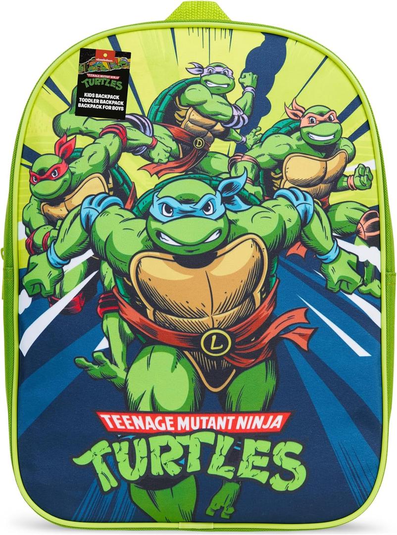 Get Trend Teenage Mutant Ninja Turtles Mini Backpack Kids Toddlers 12x9 Rucksack Kindergarten Bag Preschool Sports Backpacks 3+ Gifts for Kids (Green TMNT)