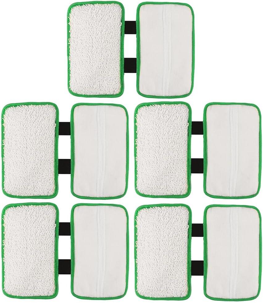 Replacement Pads Compatible with Shark Sonic Duo Hardwood Floor Cleaner - Reusable and Washable Mop Cloth Refills (5 Pack)