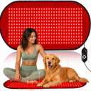 39.4"*23.6" Red Light Therapy Pad for Dogs Body, 360 LED Beads, 660nm and 880nm, Red Light Therapy for Dogs, Equipped with Timing Function and Controller, Suitable for the Dog's Back, Waist, and Legs