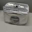 Flat Microfiber Mop and Bucket Set with Wringer, 360 Spin Mop for Floor & Wall Cleaning, 17.7x9in Wide Head, 4 Washable Pads, Hands-Free