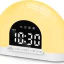Wake Up Light Sunrise Alarm Clock for Kids, Adults, Heavy Sleepers, Bedroom, Sunlight Alarm Clock with Sunrise Simulation, Dual Alarms, Night Light, Snooze, 7 Alarm Sounds, 7-5-2 Modes, Ideal for Gift (White)