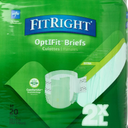 FitRight Adult Incontinence Briefs, Diapers with Tabs, Ultra Absorbent, Large, 60in to 70in, 20 Count, Size 2XL