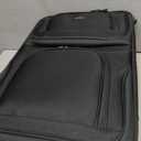 U.S. Traveler Rio Lightweight Softside Rolling Carry-on Suitcase, 2-Wheel Single, Black, 21"