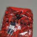M MAELREG Quarter Zip Pullover Men Moisture Wicking Lightweight Sports Print Mock Neck Golf 1/4 Zip Pullover Mens Sweatshirt (Large, Red Splatter)
