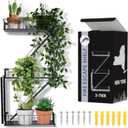 VERSATILE KAS Fire Escape Shelf Fire Escape Wall Shelf Trinket Shelf Display Action Figure Figure Display Shelf Superhero Display Floating Staircase New York Wall Ladder Firescape (3-Tier) (Black)