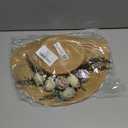 COSDREAMER Victorian Hat Womens Girls Tea Party Hats Vintage Flowers Flat (Beige)