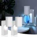 ROSSEX 2 PCS Wall Fragrance Plug in with Night Light and Oil Diffuser Plug with Upgraded Fragrance Concentration Control, Compatible with Bath and Body Works WallFower for Home, White