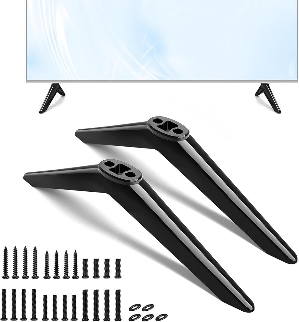 TV Stand for Element Roku TV Legs, for Element 300/400 / 450 Series, TV Stand Legs for Element 24 32 43 50 55 58 65 in, Please Measure Distance Between Bottom Two Holes