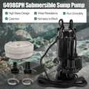 2HP Submersible Sump Pump 220V Cast Iron Sewage/Effluent Pump