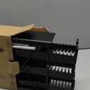 FlagShip 3-Tier Nespresso Pod Holder & Vertuo Coffee Capsule Organizer - Black Metal Space-Saving Storage Holds 30+ Pods Fits All Size Vertuo Pod