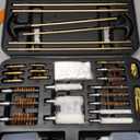 Universal Gun Cleaning Kit, Rifle Cleaning Set with Reinforced Brass Rods, Brass Jags and Slotted Tips