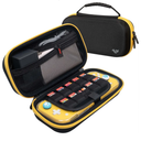 ButterFox Extra Large Carrying Case for Nintendo Switch Lite, Fits AC Adapter Charger, Compatible with JETech Protective Case and Most Grips, Game and Accessories Storage (Black/Yellow)