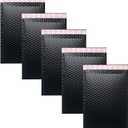 Bubble Mailers 4x6 Inch 50 Pack Small Padded Envelopes Poly Thicken Padded Self Seal Envelopes Bags (Black)