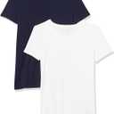 Amazon Essentials Women's Regular-Fit Short-Sleeve Crewneck T-Shirt, Multipacks (XX-Large)