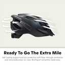 Schwinn Thrasher Helmet for Adults, Size 58-62 cm for Riders Ages 14+, Microshell, Adjustable Dial & Straps, Interior Padding, Air Vents, Visor, Adult Bike Helmet
