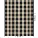 Washable Checkered Easy Jute Rug 9x12, Black Plaid Checkerboard Geometric Modern Outdoor Indoor Patio Large Rug, Woven Thin Carpet Mat for Living Dining Play Room Bedroom Classroom Kid Nursery