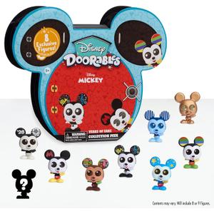 Disney Doorables Mickey Mouse Years of Ears Collection Peek, Includes 8 Exclusive Mini Collectible Figures, Styles May Vary, Kids Toys for Ages 5 Up by Just Play