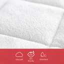 Diaper Changing Pad Liner Non-Slip, Waterproof Terry Mat Changing Pad Cover Liner, Quilted Absorbent Bassinet Liners Washable, 3 Pack 13"x 26" Reusable Portable Changing Table Pad White