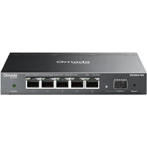 TP-Link Omada 5 Port 2.5G Switch, Easy Managed, VLAN, Auto Loop Prevention, IGMP Snooping, Fanless, Managed by Omada, Durable Metal w/ Shielded Ports(ES206X-M2)
