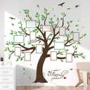 decalmile Large Family Tree Wall Decals DIY Photo Frame Tree Wall Stickers Bedroom Living Room Sofa TV Background Wall Decor