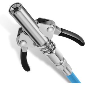 2 x Grease Coupler Tips,Upgrade to 17000 PSI, Double Handle Quick Lock Release Grease Tips Ends Couplers, Compatible with All Grease 1/8" NPT Fitting