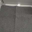 PADOOR Braided U Shaped Toilet Rug, 20x24 Grey, Super Absorbent, Non Slip, Machine Washable, Bathroom Floor Mat