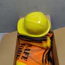 SATINIOR 24 Pcs Construction Birthday Party Supplies Kid Construction Hat and Vest Worker Costume Kids Role Play Dressing up, (Orange,17 x 13.7 Inches)