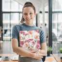 Academic Planner 2025-2026, 8.5" x 11", Weekly & Monthly Planner from JUL.2025 to JUN.2026, Column View Calendar Organizers, Spiral Hardcover Agenda Book with Tabs for Office School Supplies, Floral