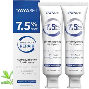 Set 2-Pack Hydroxyapatite Toothpastes for Enamel Protection and Tooth Strengthening, Gentle Mint, Fresh Breath, Daily Use for Oral Health (Gentle Mint) Set 2-Pack Hydroxyapatite Toothpastes for Enamel Protection and Tooth Strengthening, Gentle Mint, Fresh Breath, Daily Use for Oral Health (Gentle Mint)
