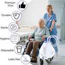 Urinary Drainage Bags 2000ML, Catheter Bags with Unique Anti-Reflux Drip Chamber, Thickened Drainage Tube, Adjustable Clips & Hanging Hook for Home and Hospital Use, 10 Packs