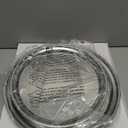 Hammered Stainless Steel Trays – Round Silver Serving Trays - Metal Serving Tray - 2 Pc - Large Tray 15” Medium Tray 13” - Decorative Platters – by Colleta Home