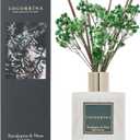 Cocorrna Reed Diffuser Sets- Eucalyptus & Moss Scented Diffuser with Sticks Home Fragrance Reed Diffuser for Bathroom Shelf Decor (Flower/6.7 Ounce/1pack)
