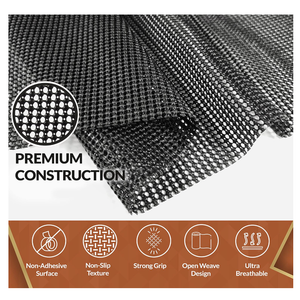 Mueller Ultra-Premium Drawer and Shelf Liner, 17 Inch x 20 FT Heavy-Duty and Slip-Resistant Liner, Durable Non Adhesive Waterproof Roll, for Drawers, Kitchen, Cabinets, Shelves, Desks, Black