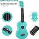 POMAIKAI Soprano Ukulele Starter Wood Ukele Hawaiian Guitar Ukelele 21" Beginner and Students (Blue)