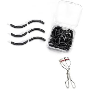 Eyelash Curler Refills Compatible with maybelline,Eyelash Curler Pads 24PCS,Silicone Lash Curler Refill Pads Compatible with maybelline,Black
