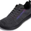 WHITIN Men's Wide Toe Box + Zero Drop Sole Road Running Shoes | Rubber Outsole (10-10.5 Wide, Grey)