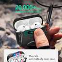 ESR for AirPods Pro 3 Case (2025), Compatible with Airpods Pro 3rd Generation Case (USB-C Cable), Effortless MagSafe, Drop-Proof Lock, Easy Open, Cyber Series, Black