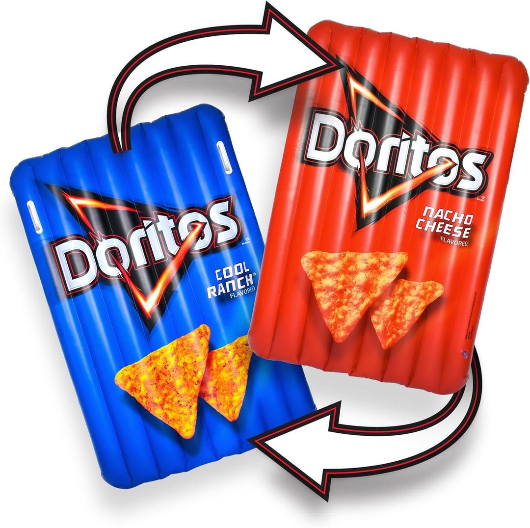 DoritosÂ® Pool Float with Handles, Double Sided Prints, 5.8ft Tall