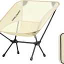 CAMEL CROWN Portable Camping Chair Lightweight Compact Folding Chair Mesh for Outdoor Camp Travel Beach Picnic Festival Hiking Backpacking White (Netting)