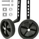Mehome Training Wheels for 12 14 16 18 20 Inch Kids BikeHeavy Duty Training Wheels are for Single Speed Bicycle (Black)