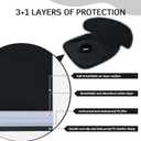 INFANZIA Dry Seat, Car Seat Protector Waterproof Carseat Liner Potty Training Toddlers, Baby and Infants, Piddle Pad for Carseats Strollers (Black, 2 Packs