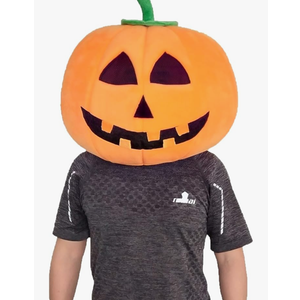 Halloween Plush Pumpkin Head Mask Mascot Costumes Adult Cartoon Costumes Yellow