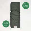 ALVABABY Reusable 4 Layers 6 Pack Inserts with Gussets for Baby Cloth Diaper and Cloth Diapers Covers 6FLN