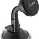 TechMatte Car Phone Mount Magnetic-Dashboard Mounted Car Phone Holder-Universal Smartphone Compatibility with Strong Magnetic Technology (Black), Portable Electronic Device Mount