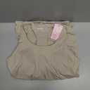 POSHDIVAH Women's Maternity Tank Tops with Built in Bra Padded Sleeveless Pregnancy Yoga Tee Workout Shirt Clothes (Large, Khaki)