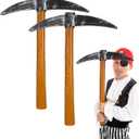 3pcs Props Foam Cosplay Safe Prop Fake Tool Halloween Costume Accessories Brown